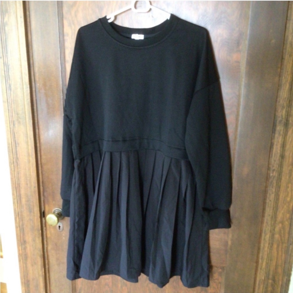 Black Sweatshirt Dress